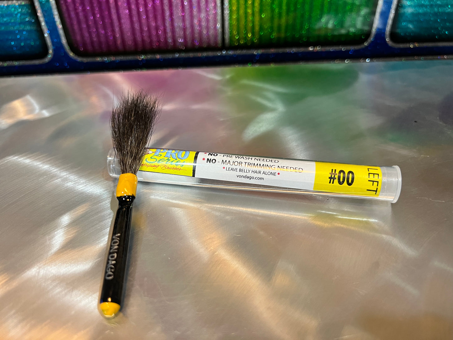 LEFT HANDED # 00 PRO-SERIES PREMIUM PINSTRIPING BRUSH