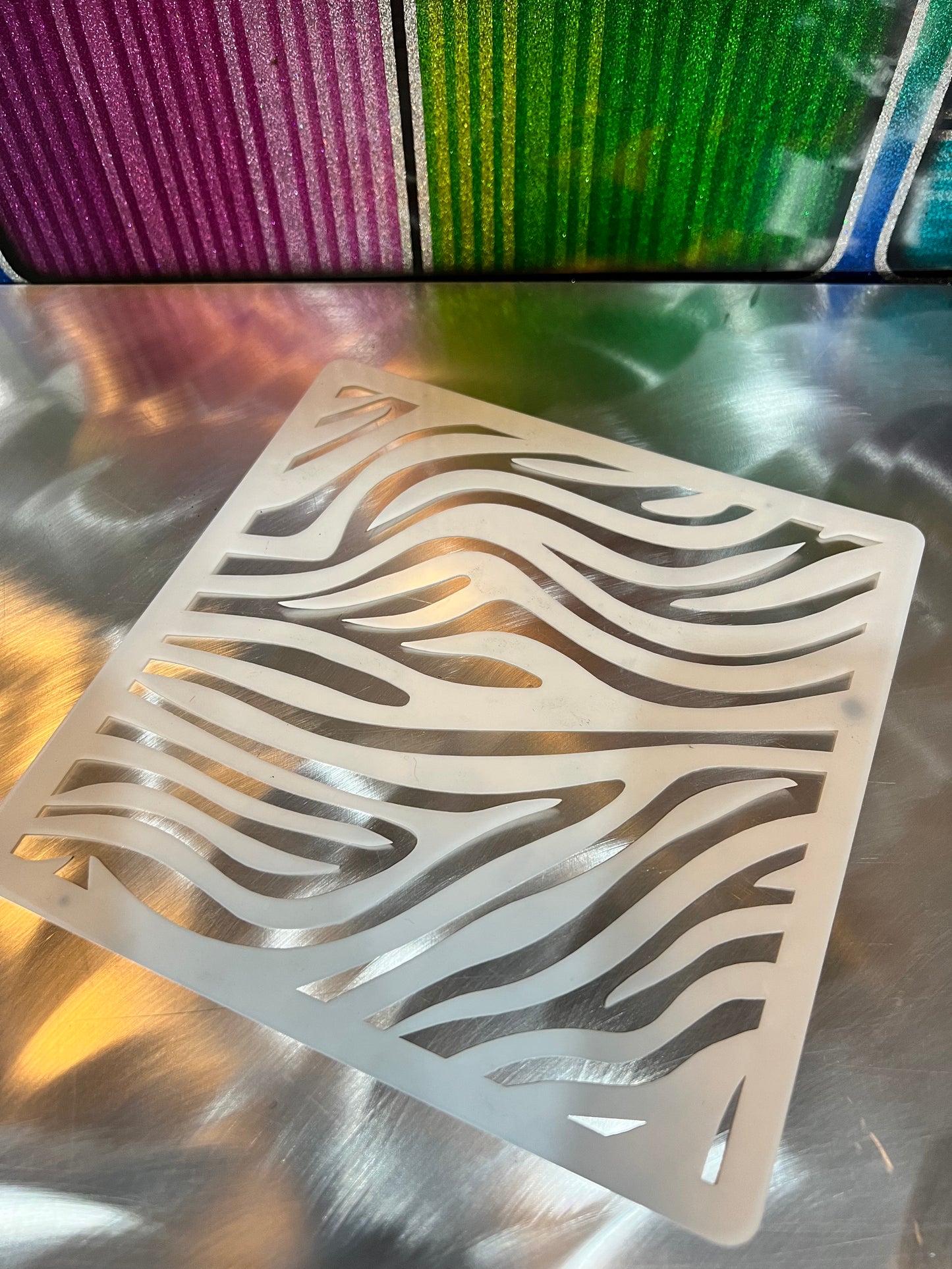 PAINTKULT AIRBRUSH STENCILS HONEYCOMB/HEXAGON, FISH SCALE, ZEBRA 3 SIZES EACH
