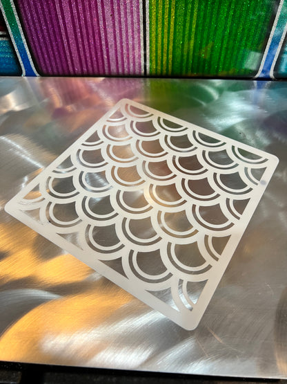PAINTKULT AIRBRUSH STENCILS HONEYCOMB/HEXAGON, FISH SCALE, ZEBRA 3 SIZES EACH